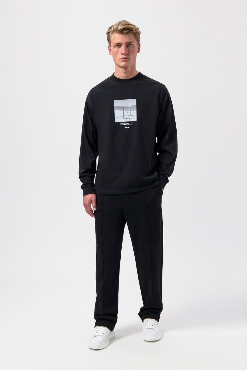 BALR. Goal Box Fit T-shirt à manches longues Black