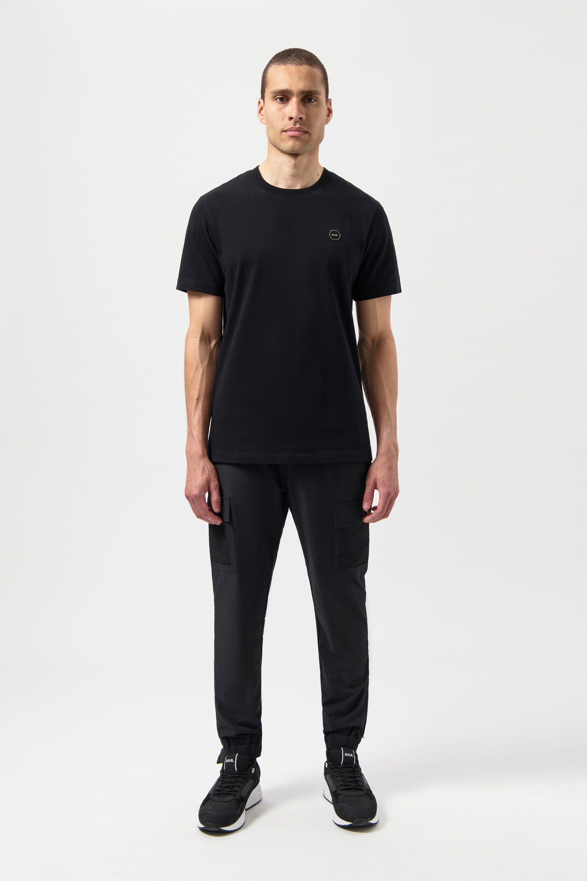 Hexline Regular Fit T-shirt Jet noir