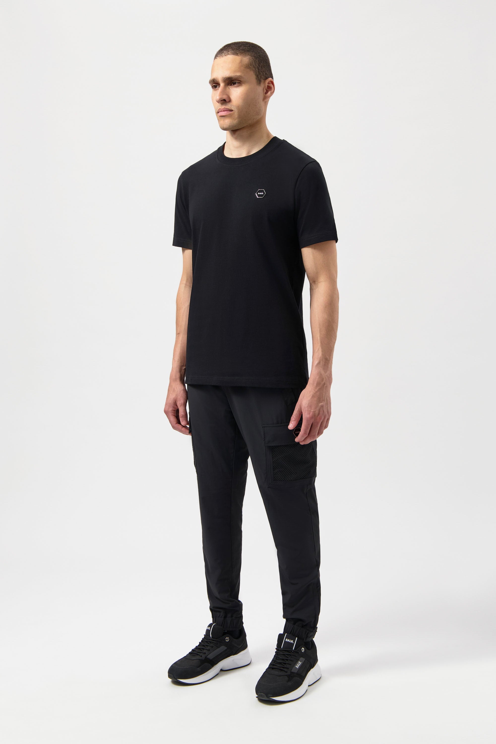 Hexline Regular Fit T-shirt Jet noir