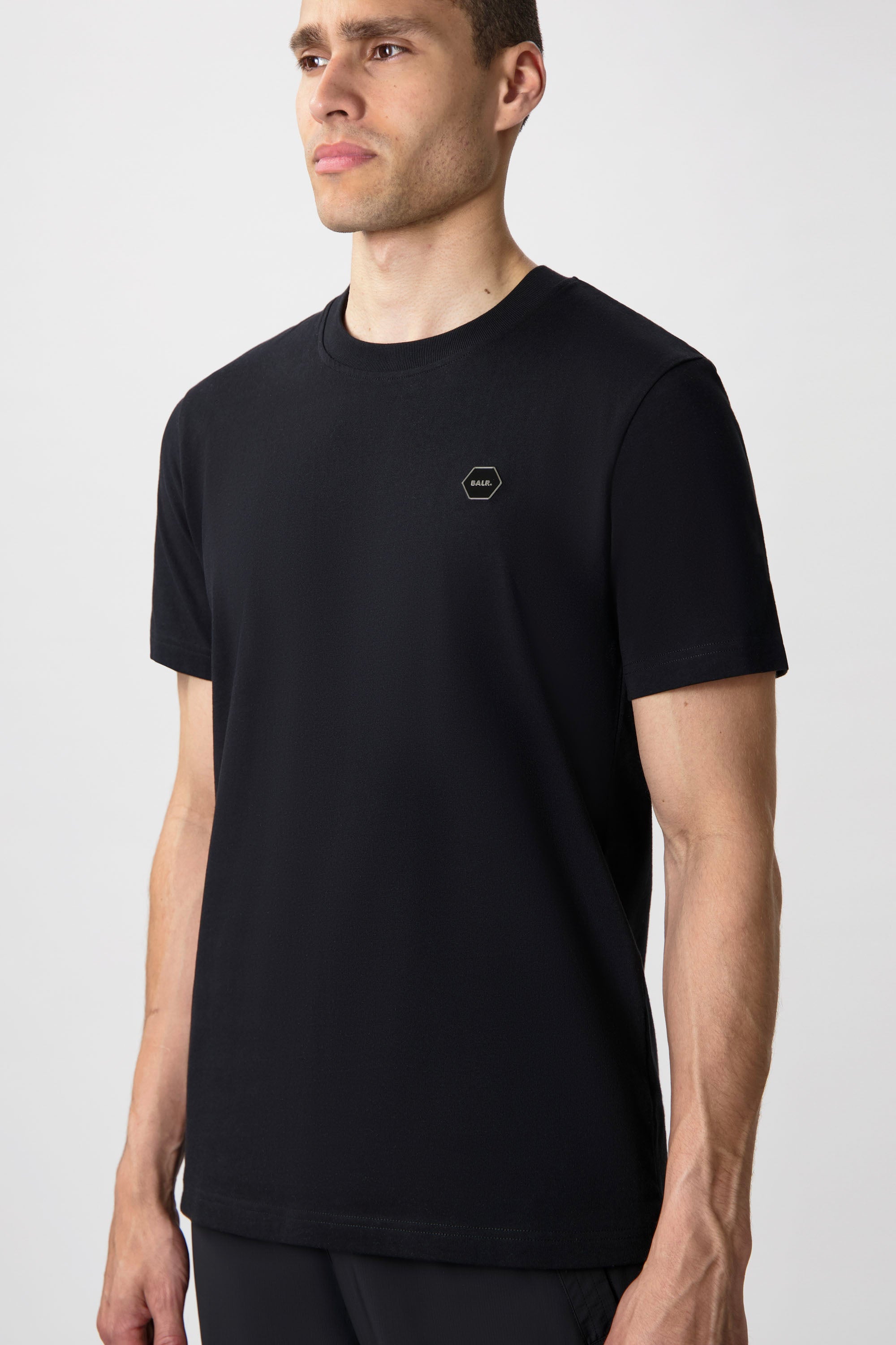 Hexline Regular Fit T-shirt Jet noir