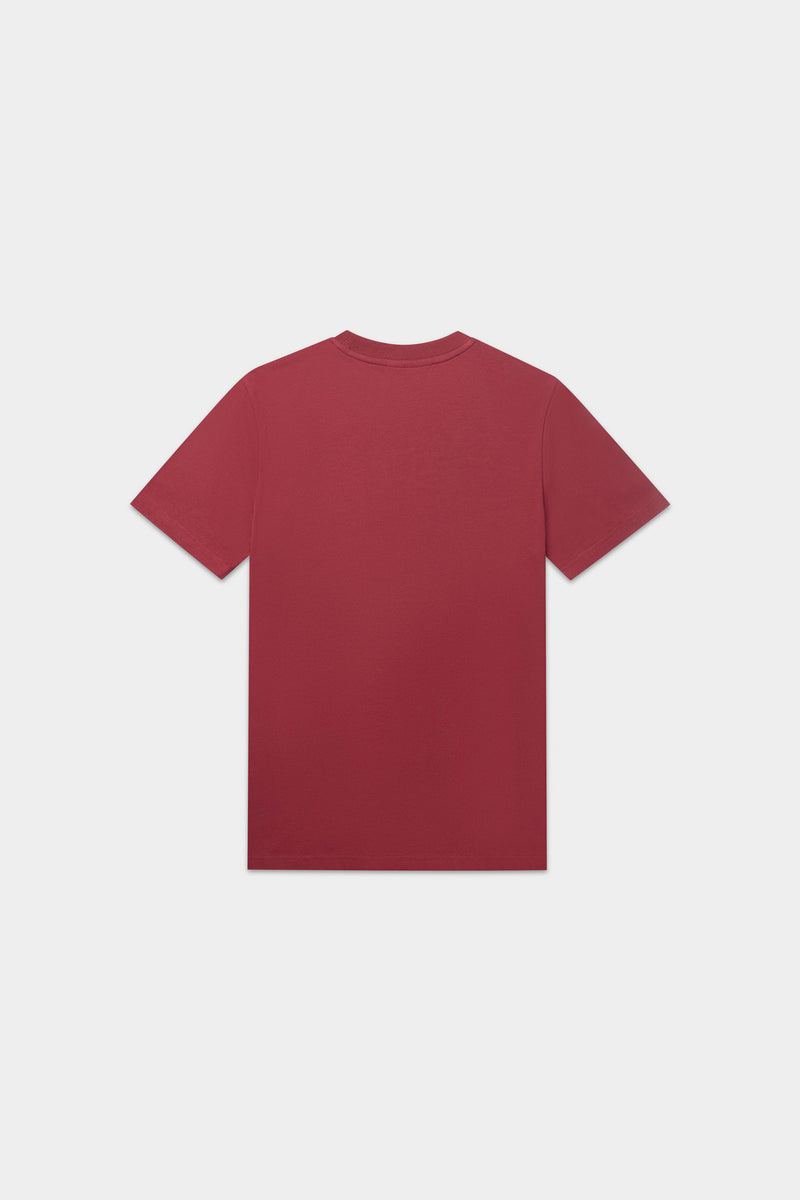 BALR. Monogram Embro Regular Fit T-shirt Tibetian Red