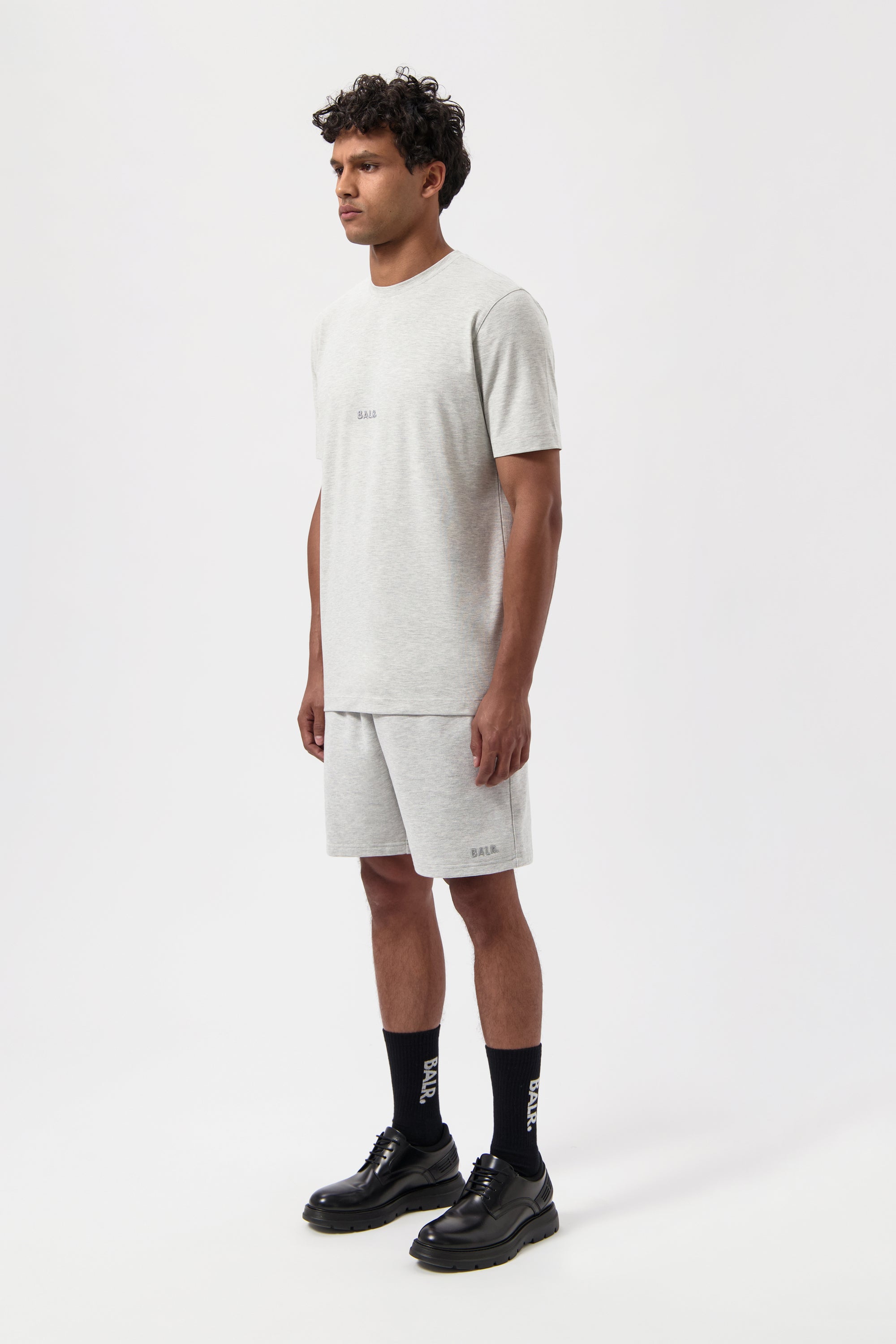 Logo Slim Camiseta LT Grey Melange