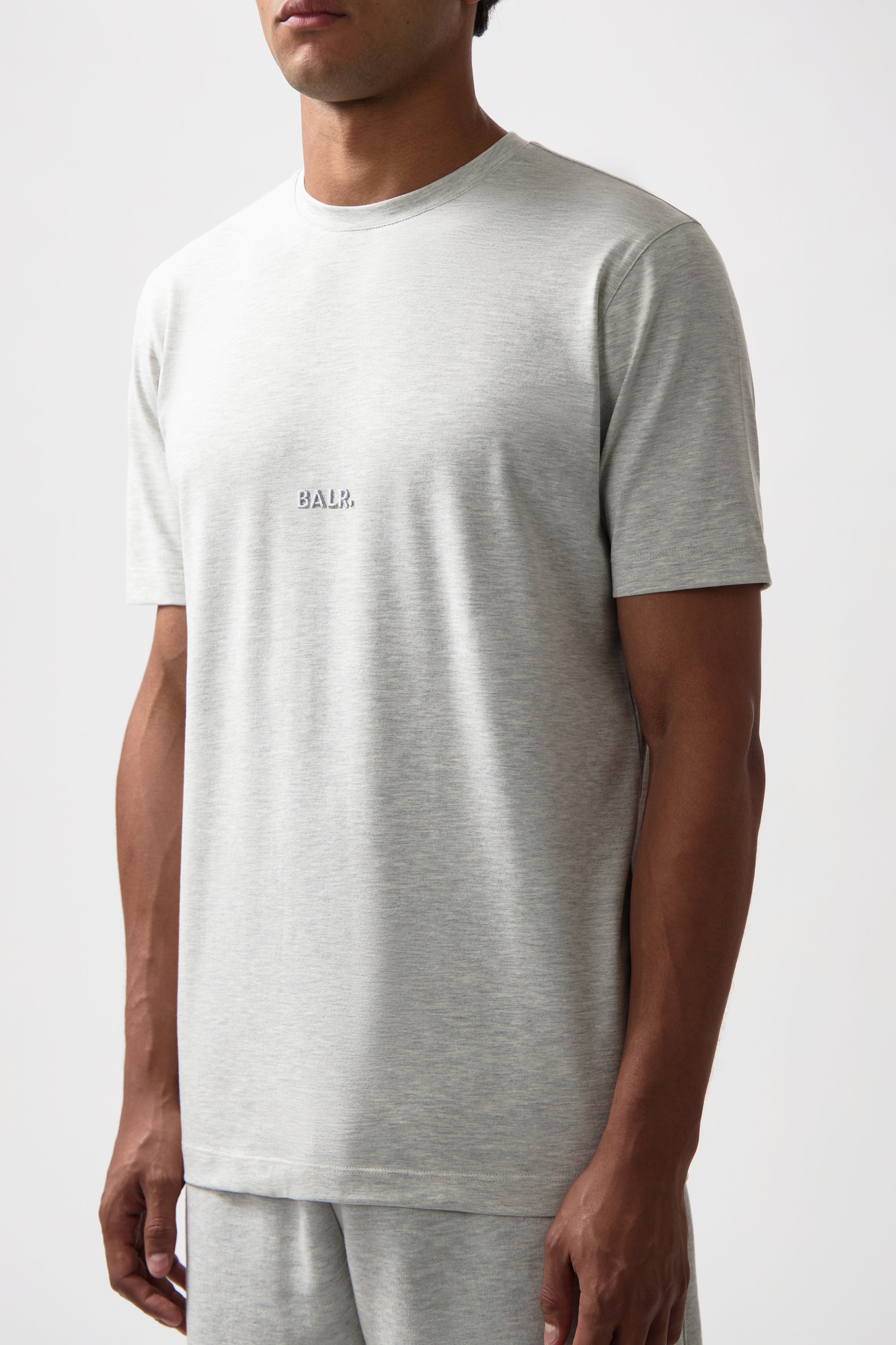 Logo Slim Camiseta LT Grey Melange