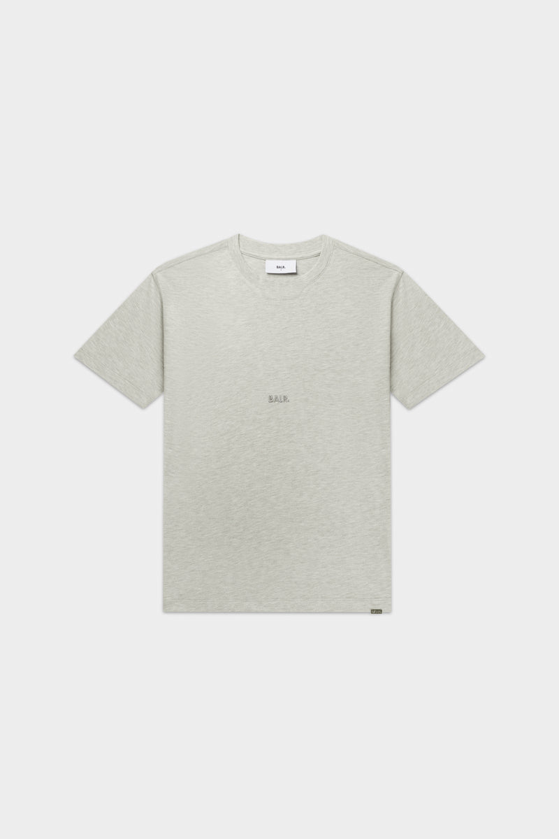 T-shirt de logo lt gris melange