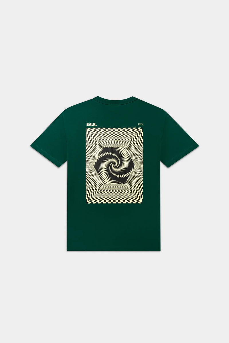 T-shirt vortex vert botanique