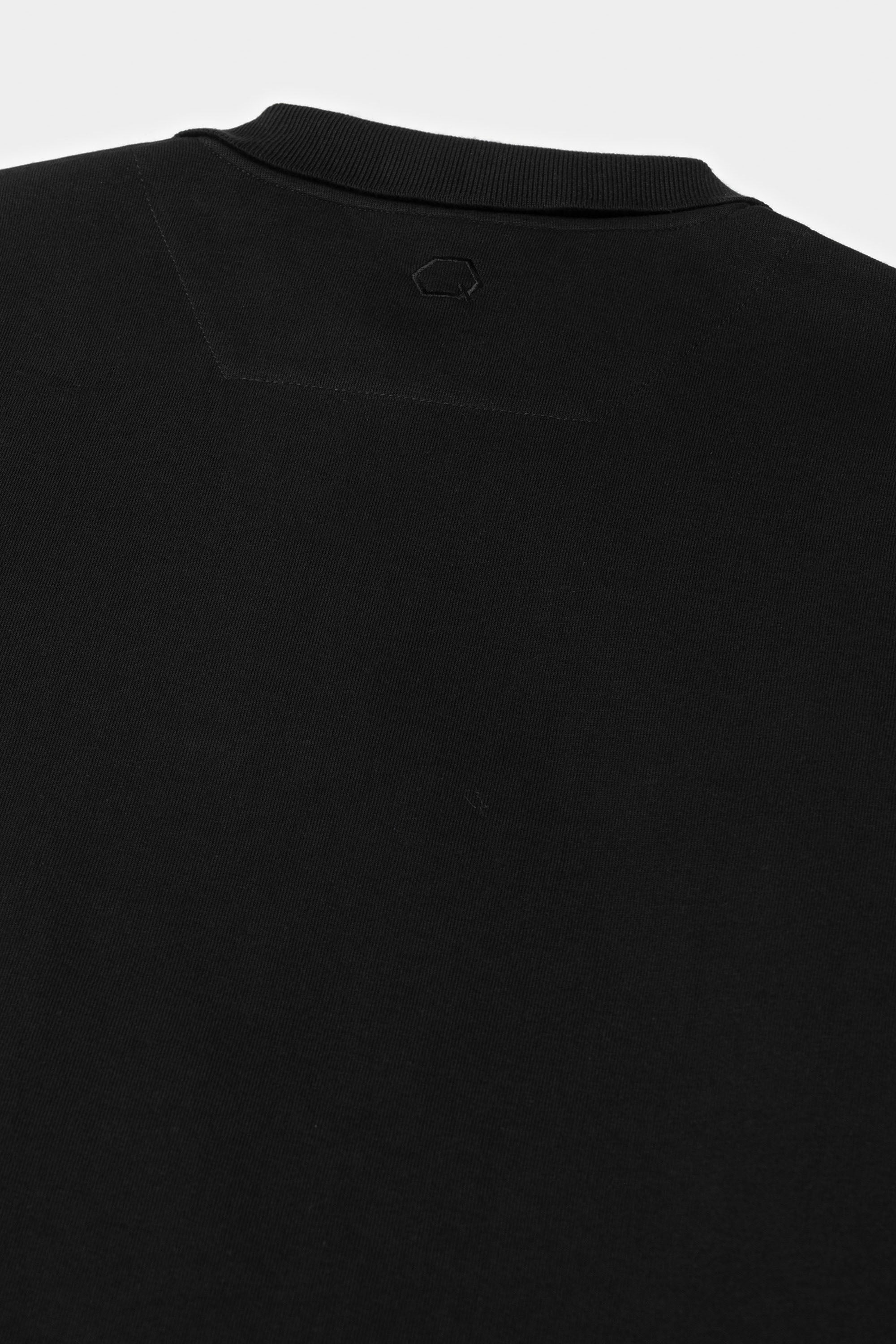 Q-Series Regular Fit Polo longitud Jet Black