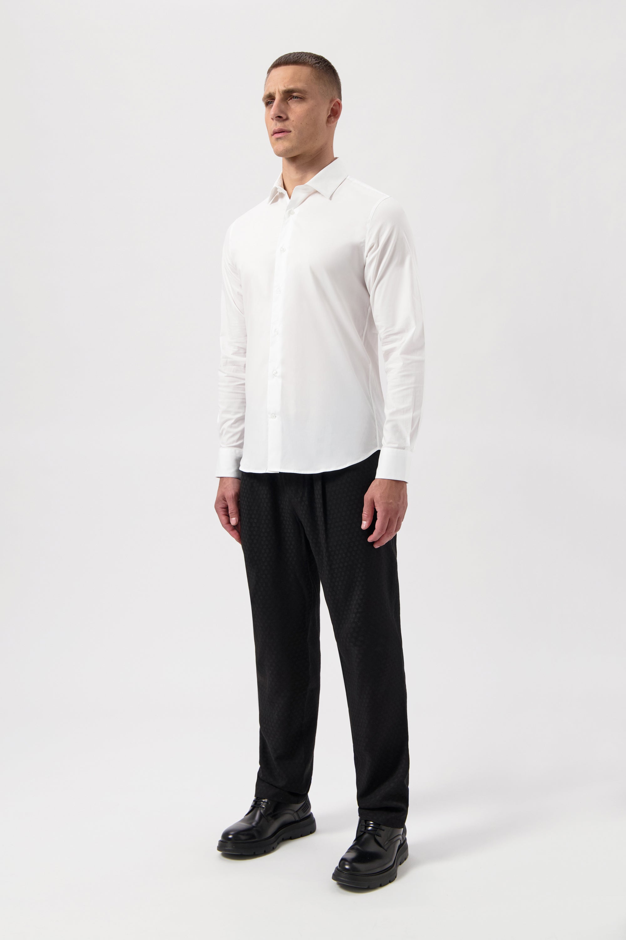 Hex-Serie Slim Camisa Bright White