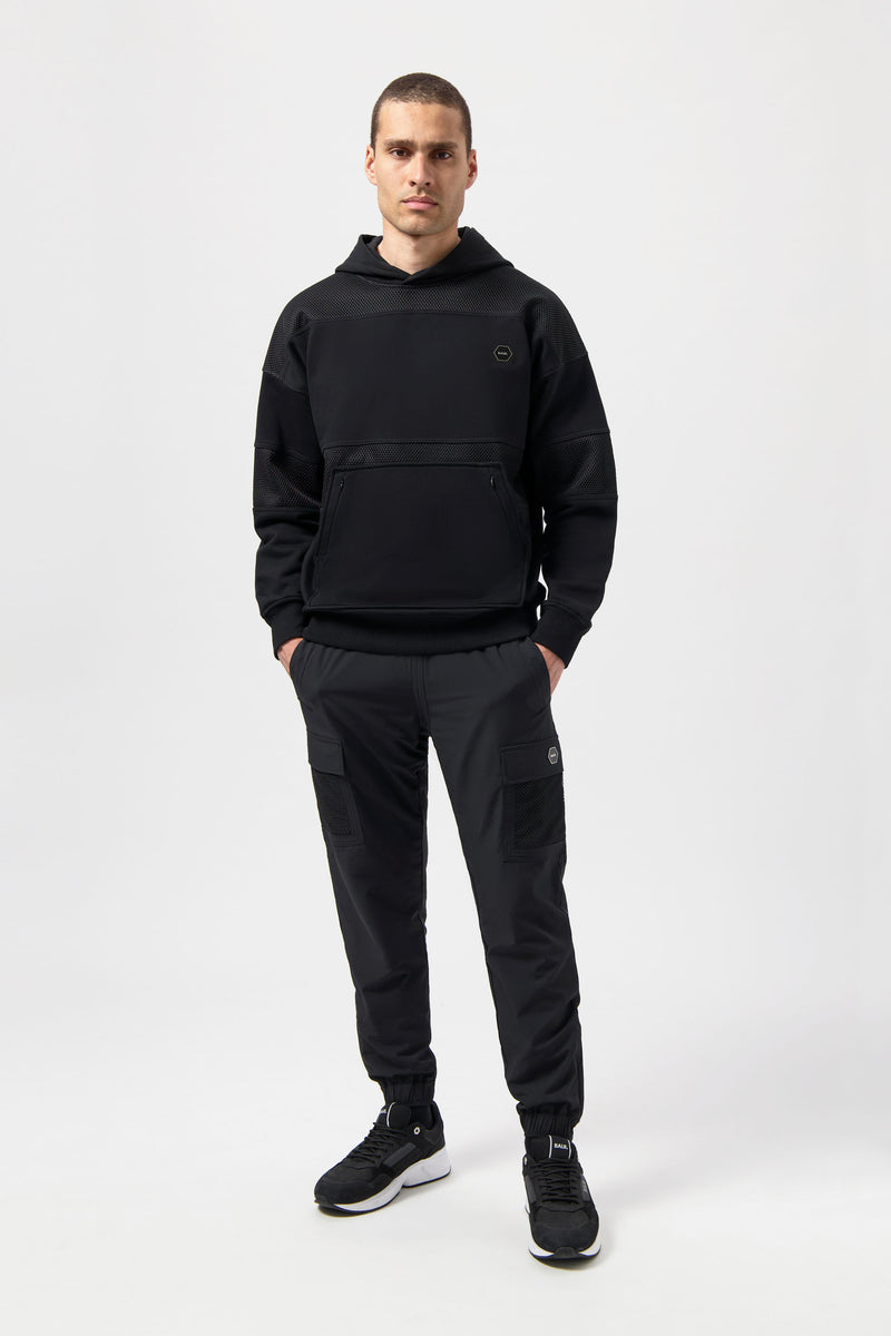 Hexline Box Fit Sweat à capuche noir