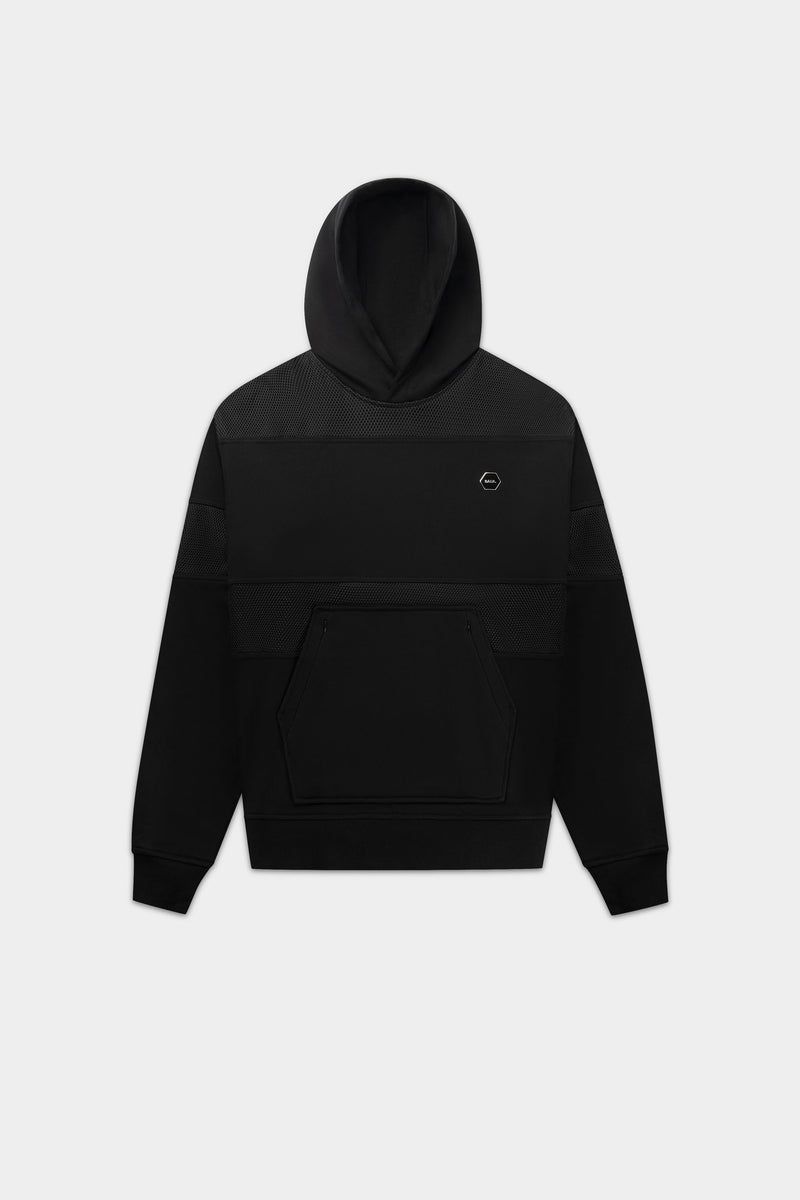 Hexline Box Fit Sweat à capuche noir
