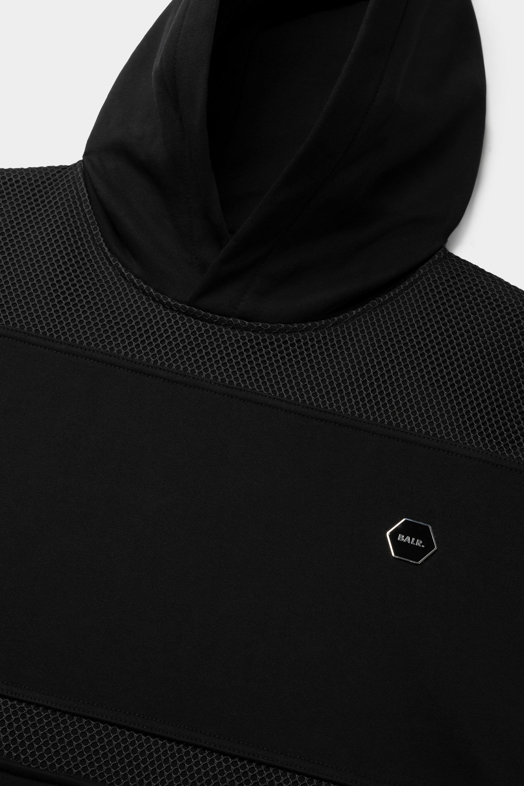 Hexline Box Fit Sudadera Jet Black