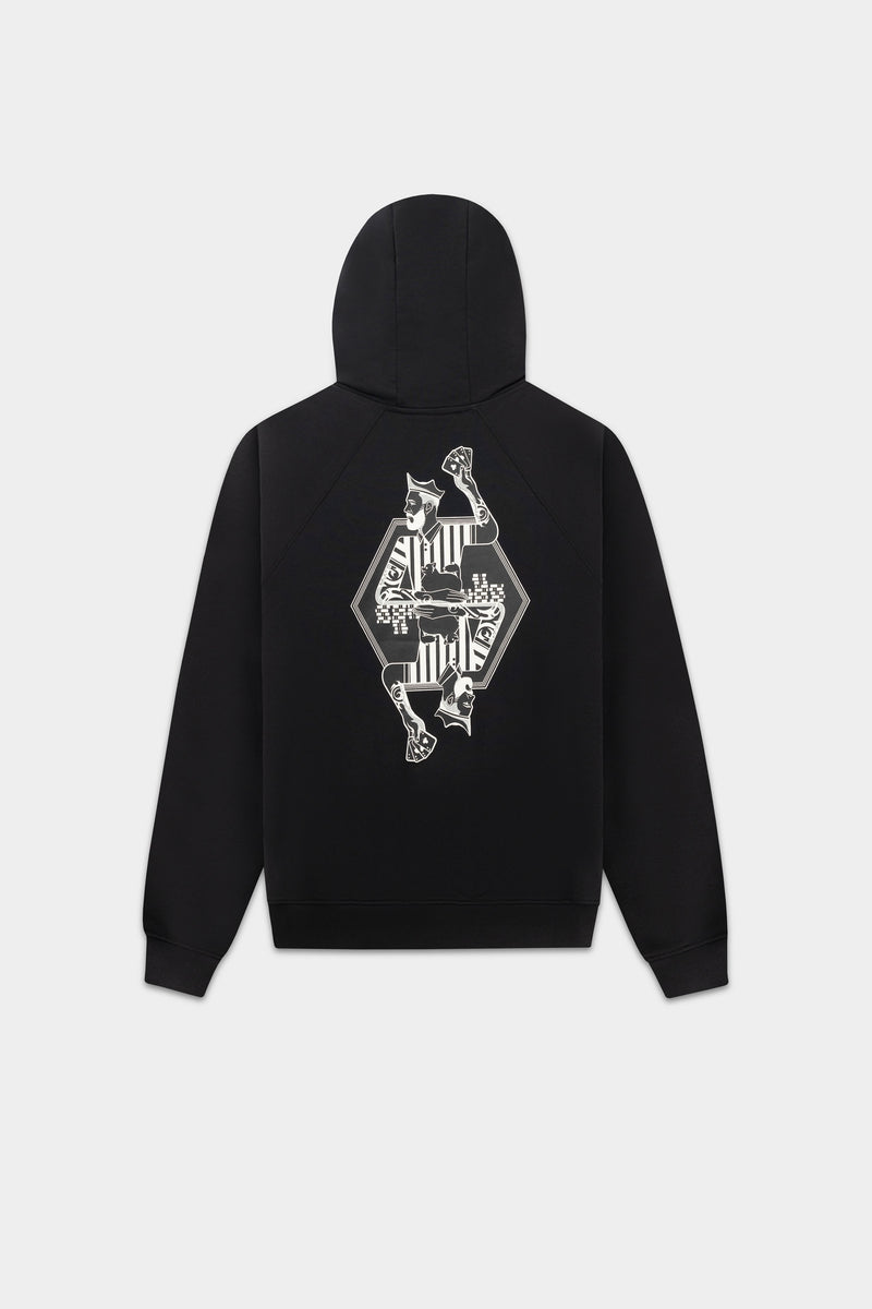 The Club Box Fit Sweat à capuche noir