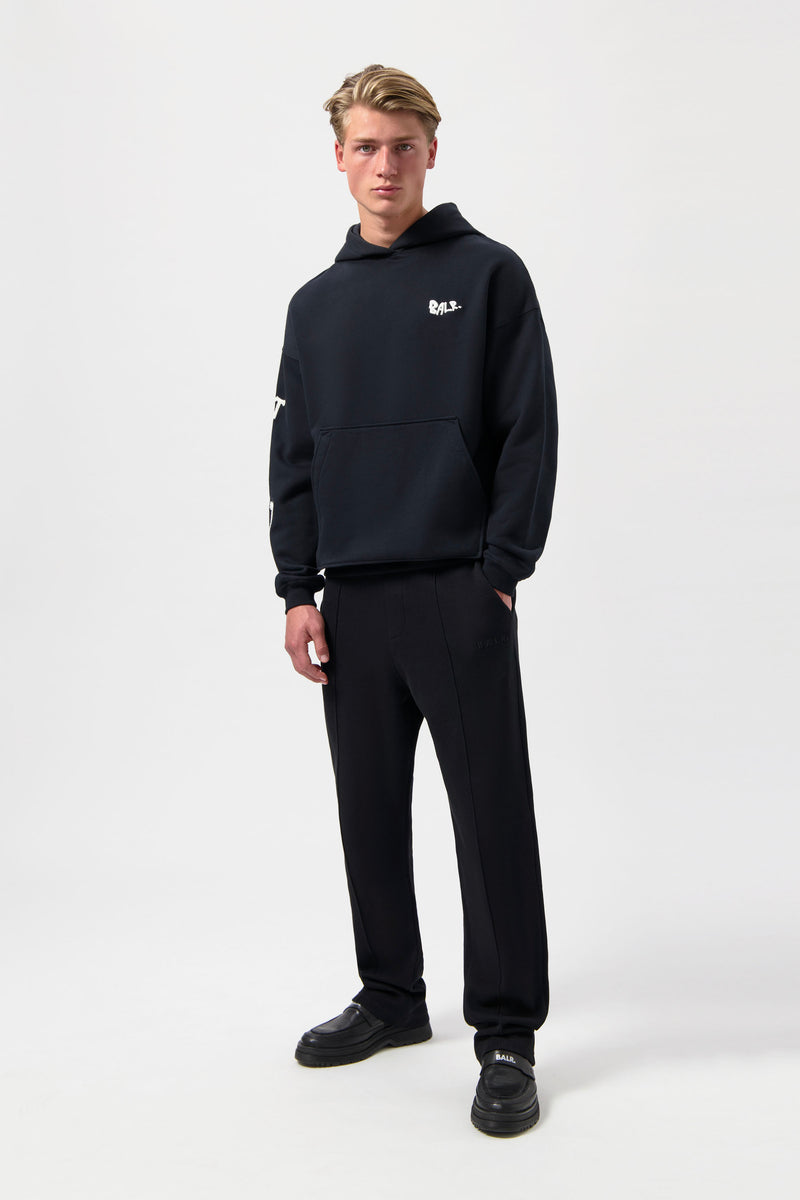 Game of the Gods Graffiti Box Fit Sweat à capuche noir