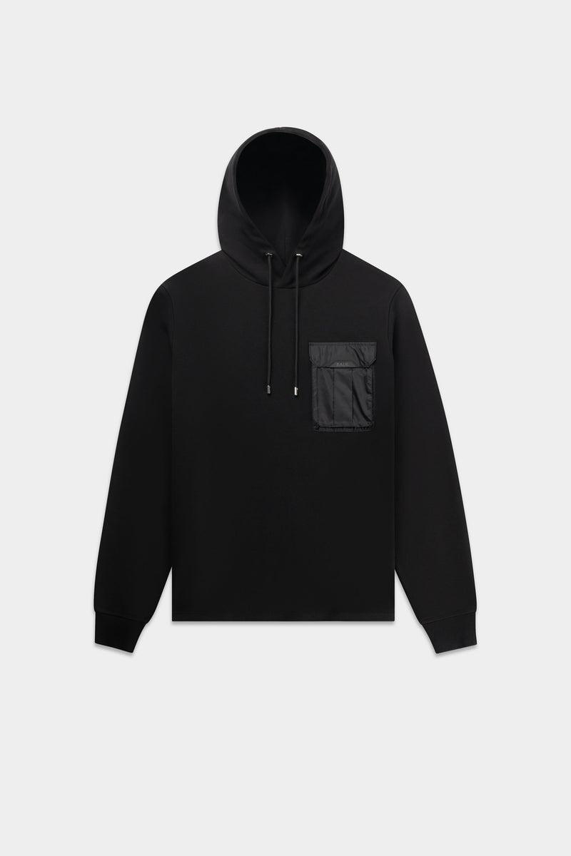 Q-Cargo Regular Fit Sweat à capuche noir