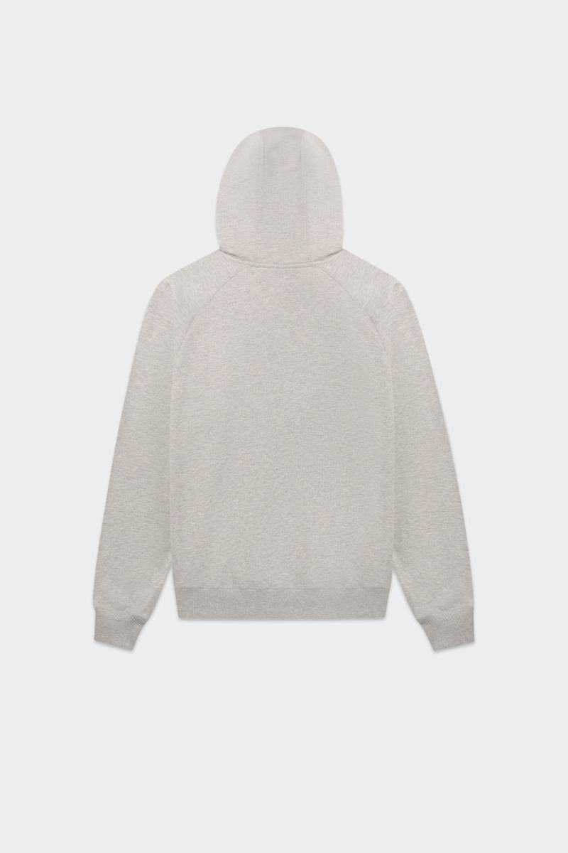 Hoodie logo lt gris melange