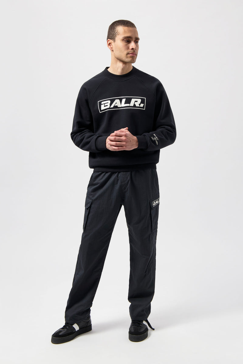 The Club Box Fit Crewneck Noir