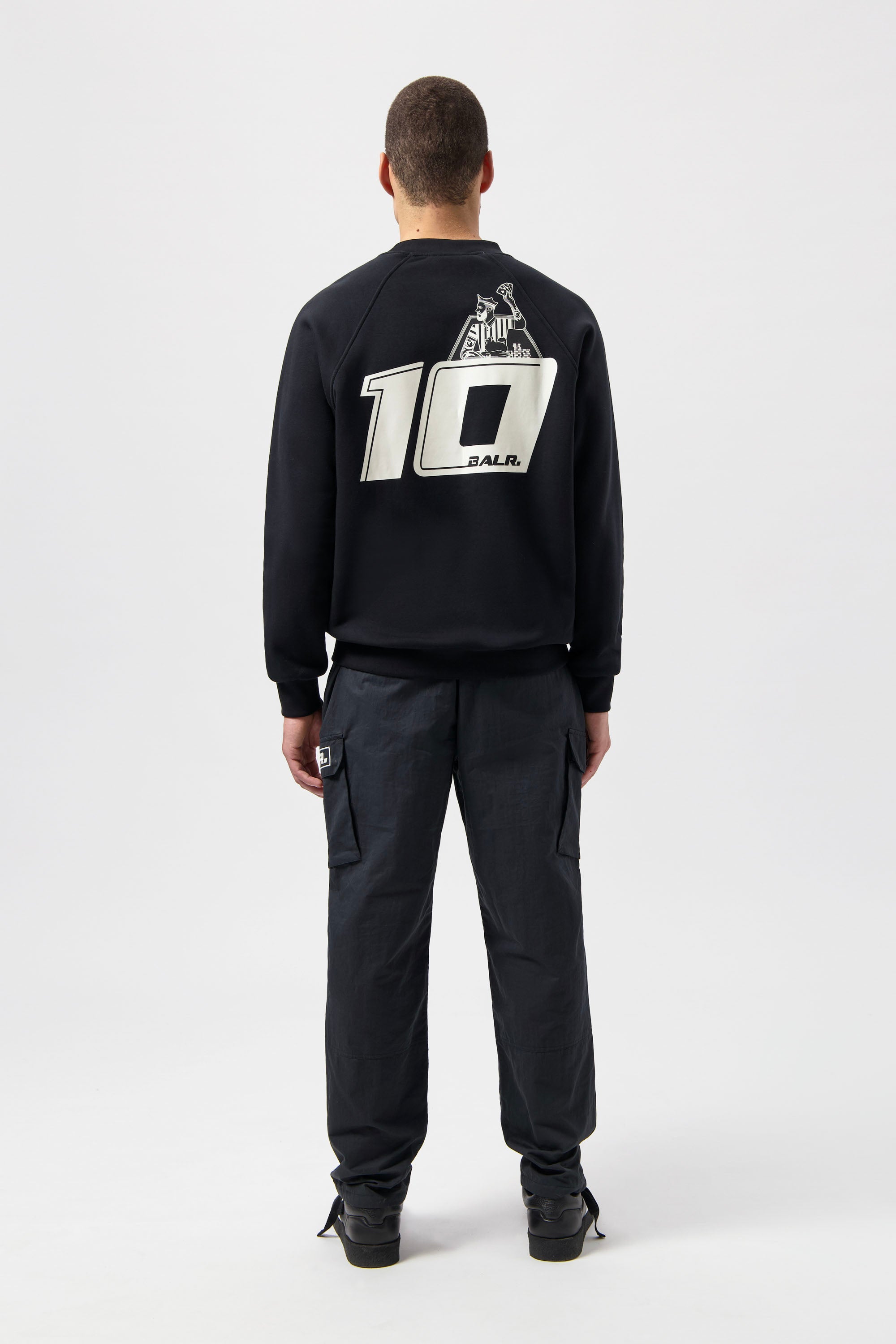The Club Box Fit Crewneck Noir