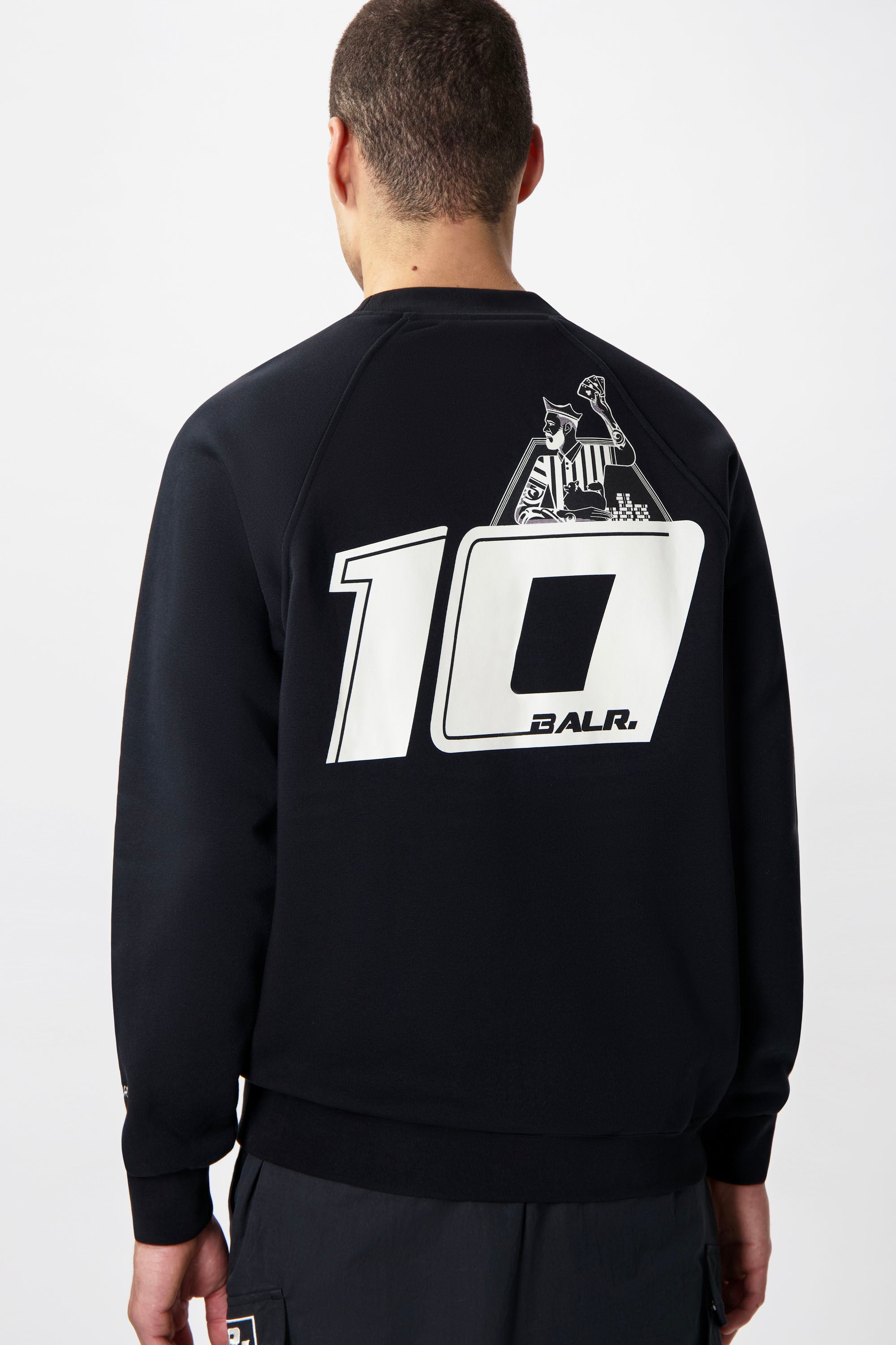 The Club Box Fit Crewneck Noir