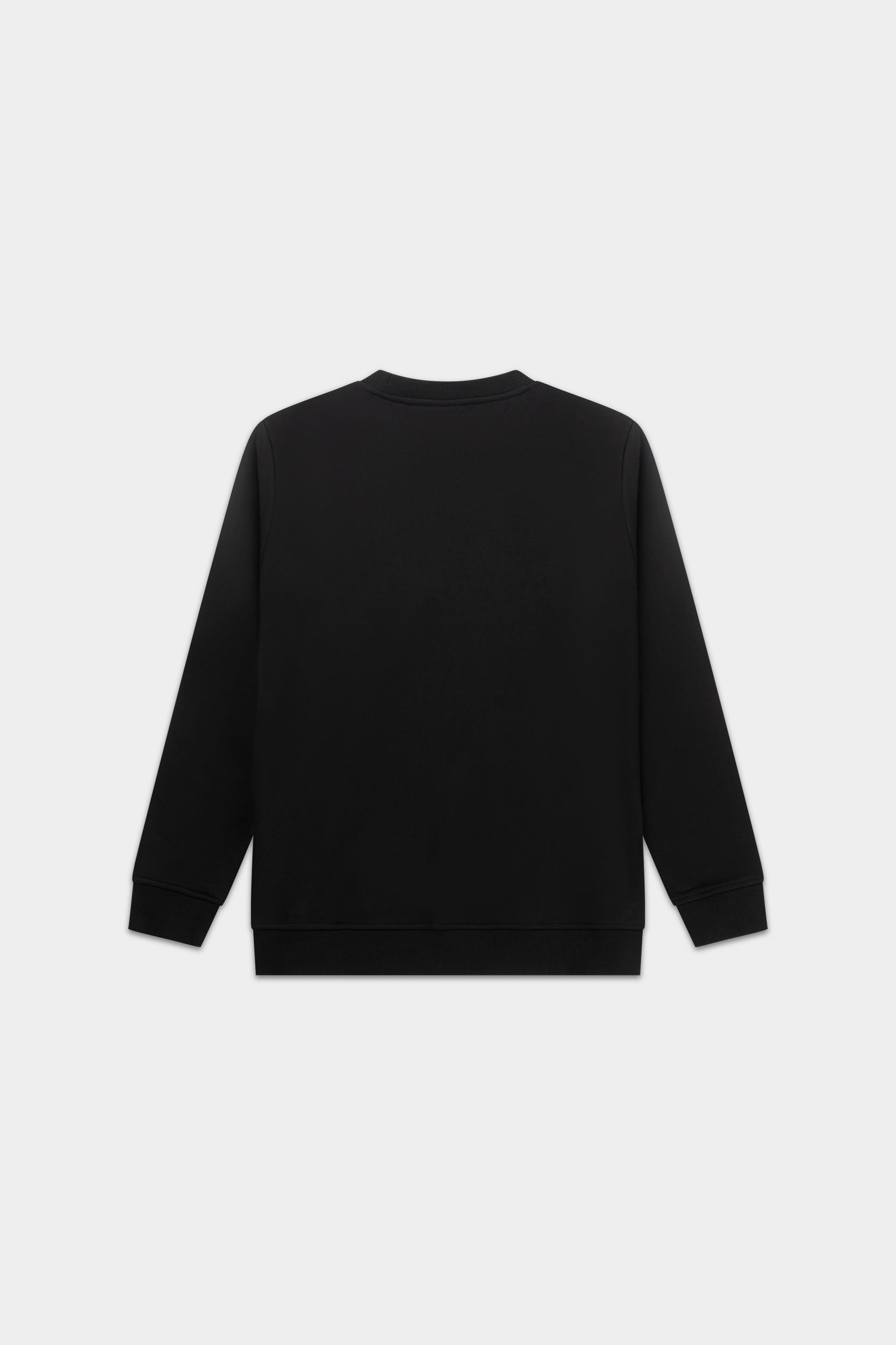 BALR. Monogram Embro Regular Fit Crewneck Black / fantôme de jais