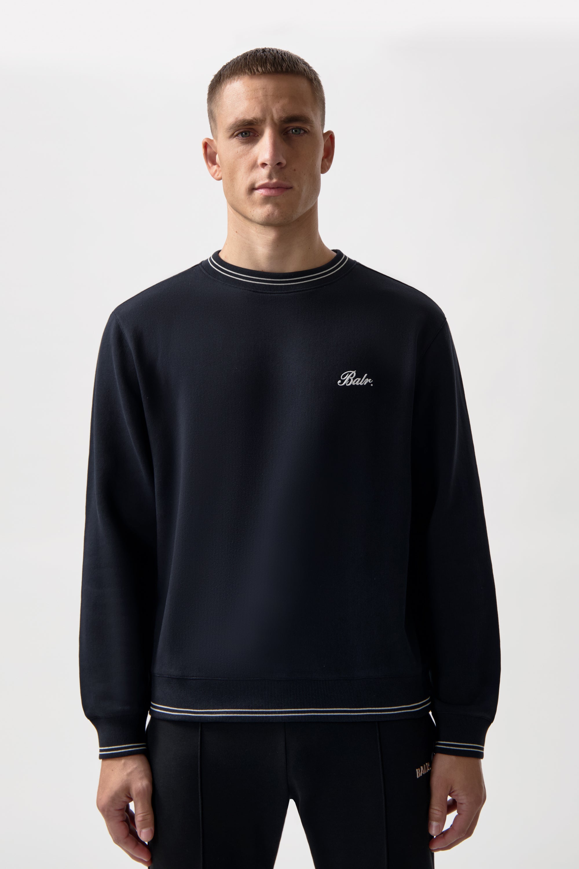 Rayado de Cinta Sudadera Jet Black