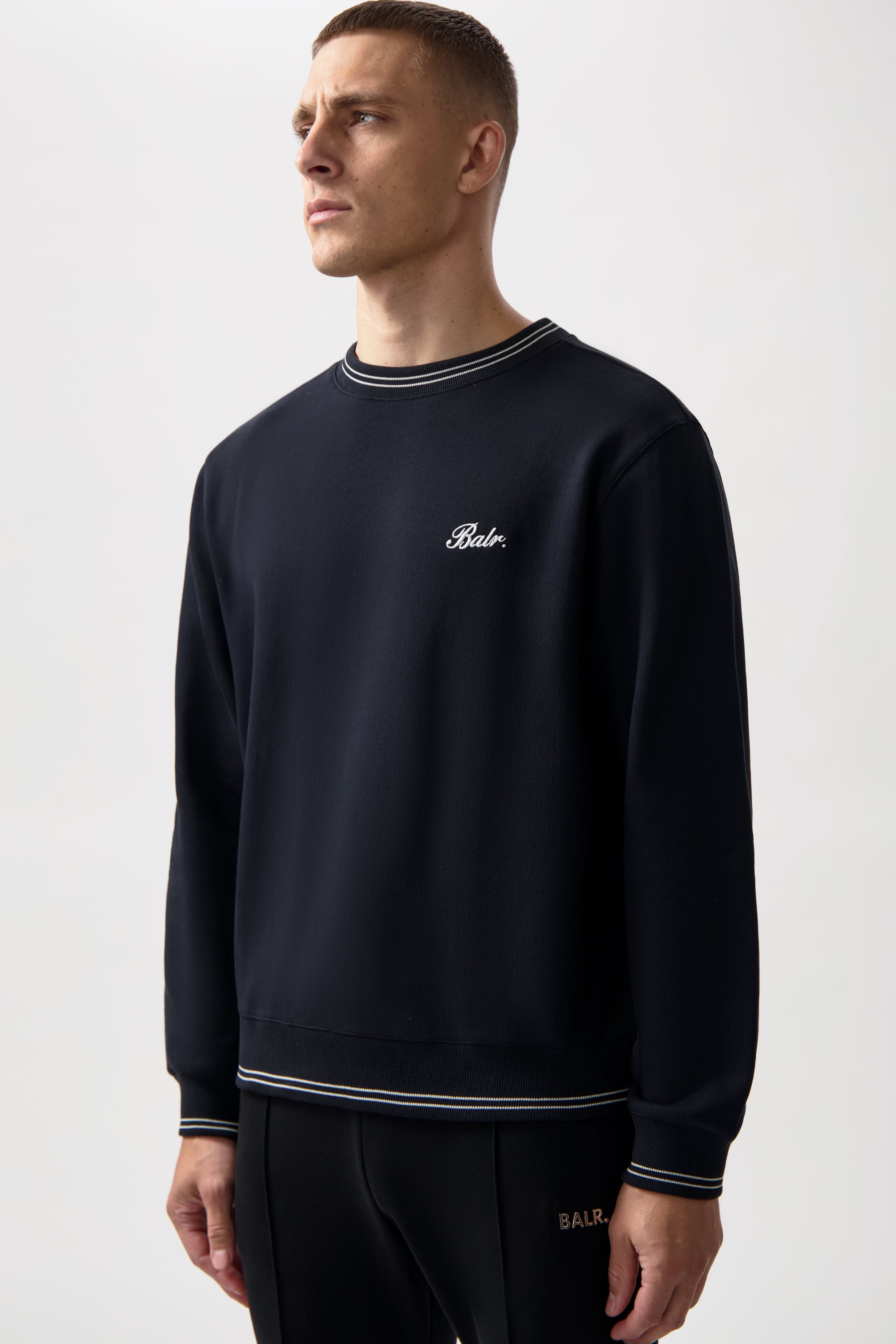 Rayado de Cinta Sudadera Jet Black