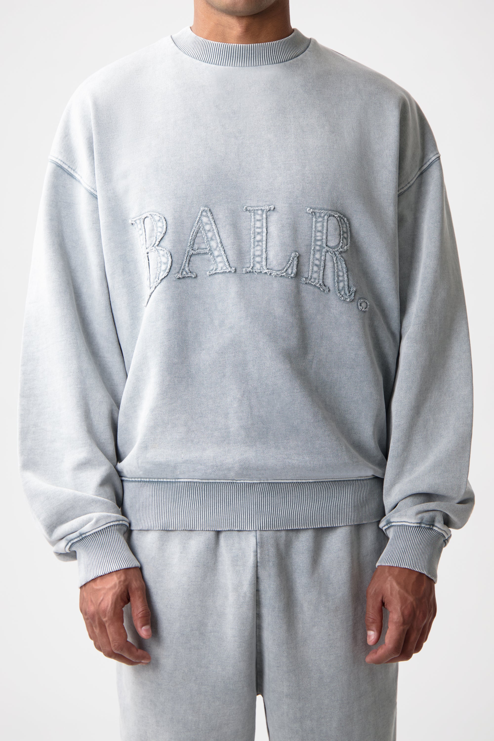 Urban Washed Box Sudadera Gris de Paloma