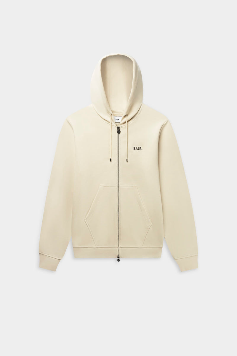 Q-Series Regular Fit Zip Through Sweatshirt à capuche White Swan
