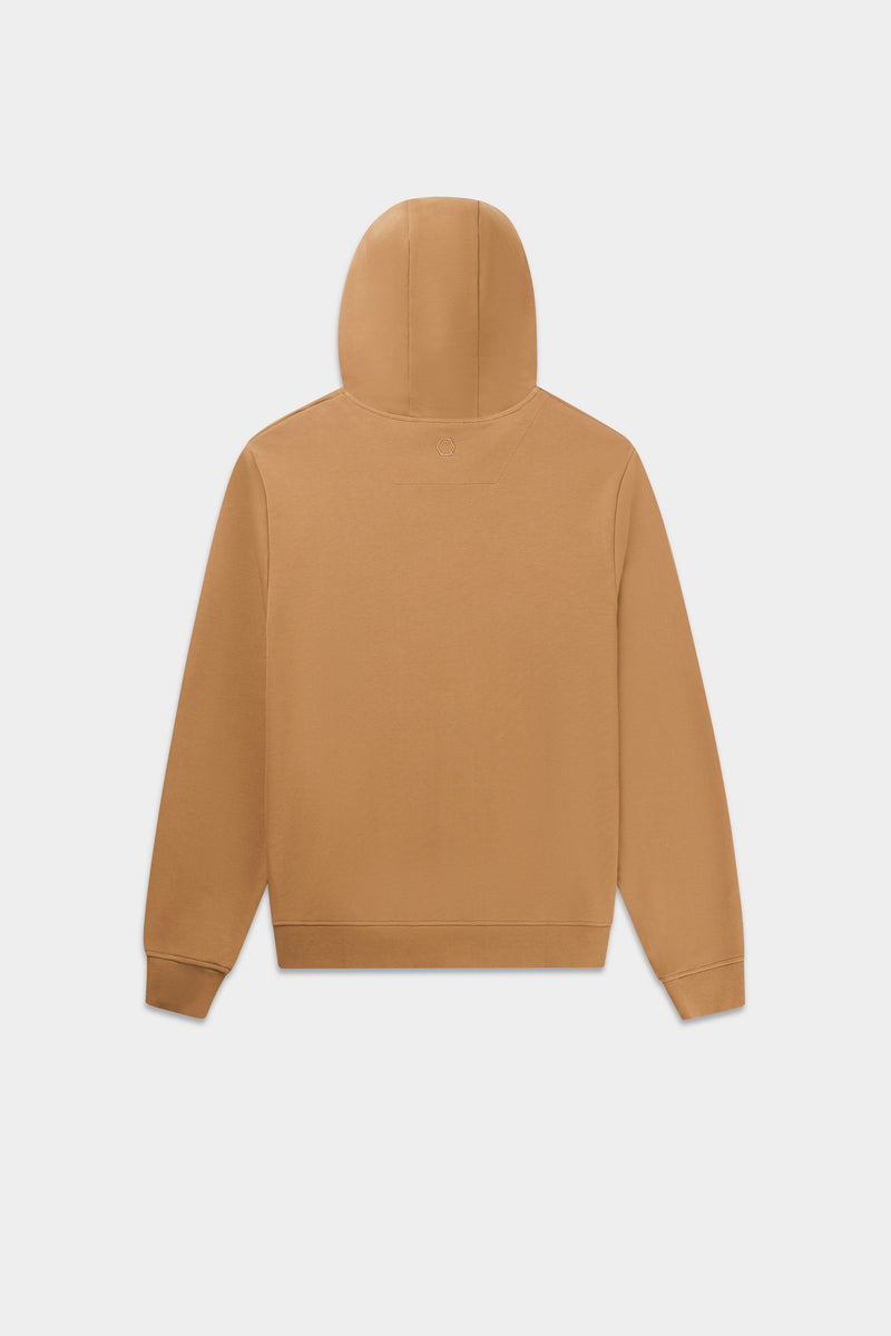 Q-Series Regular Fit Zip Through Sweatshirt à capuche Toasted Coconut