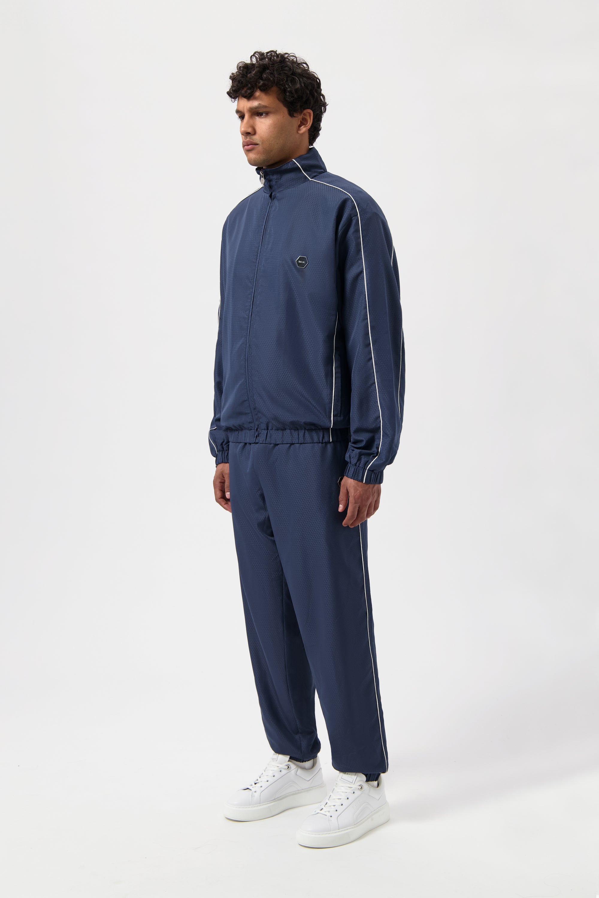 Jacquard Relaxed Track Veste Space Navy