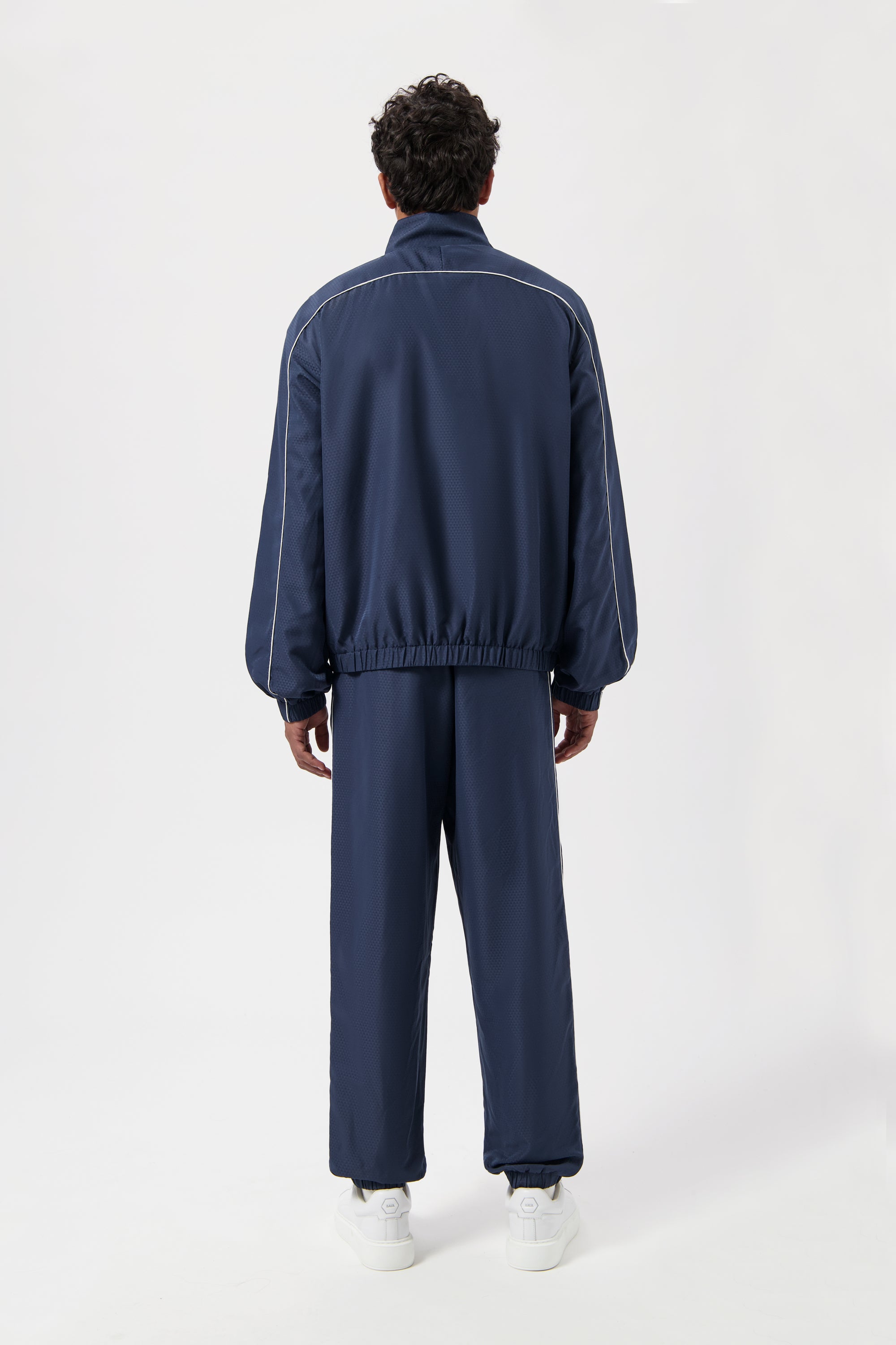Jacquard Relaxed Track Veste Space Navy