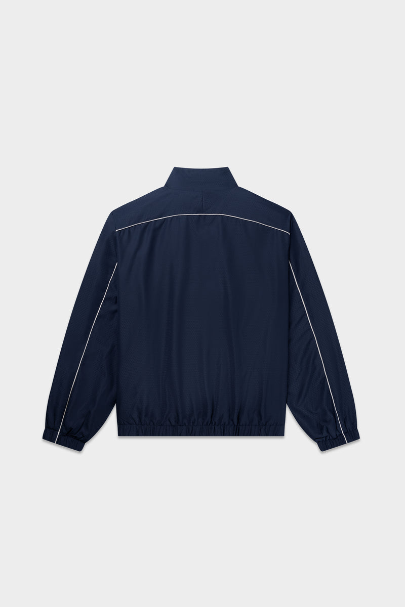 Jacquard Relaxed Track Jacke Space Navy