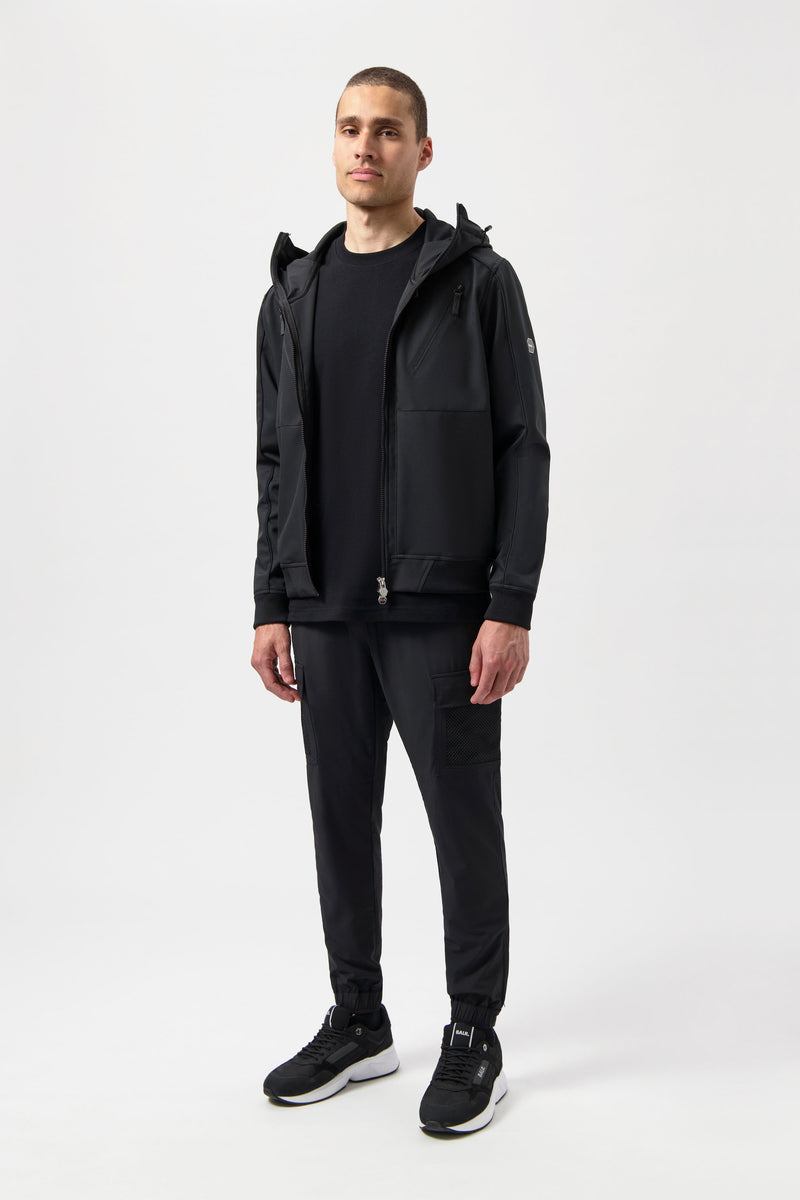 Hexline Regulär Fit Weichschalenjacke Jet Black