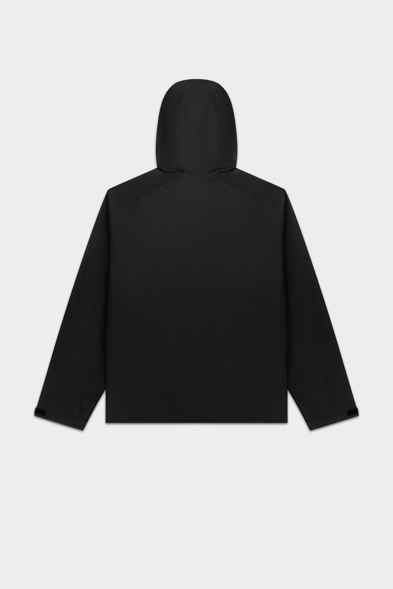 Hex Badge Regenjacke Jet Black