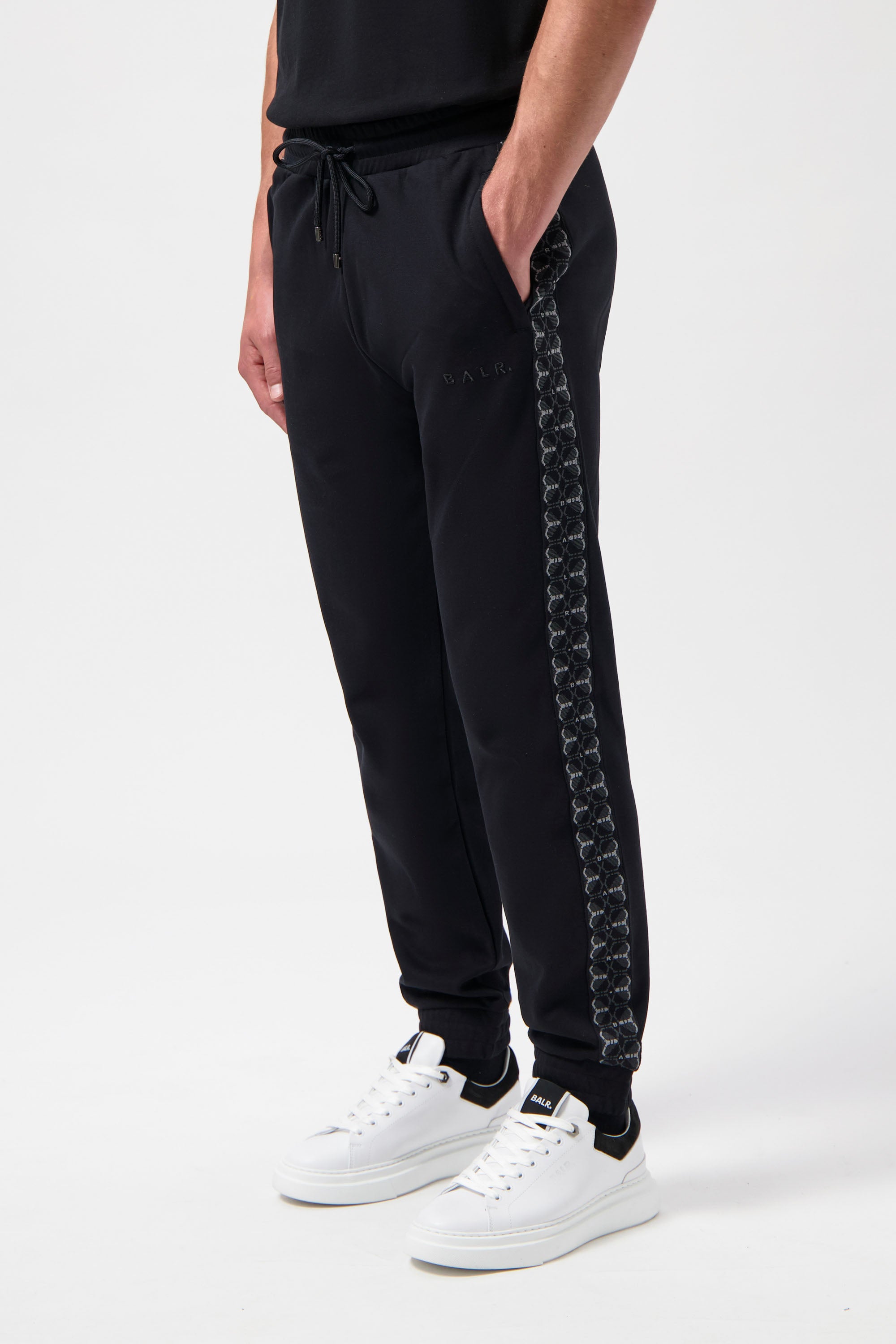 BALR. Monogram Ruban adhésif Regular Fit Track Pantalon noir