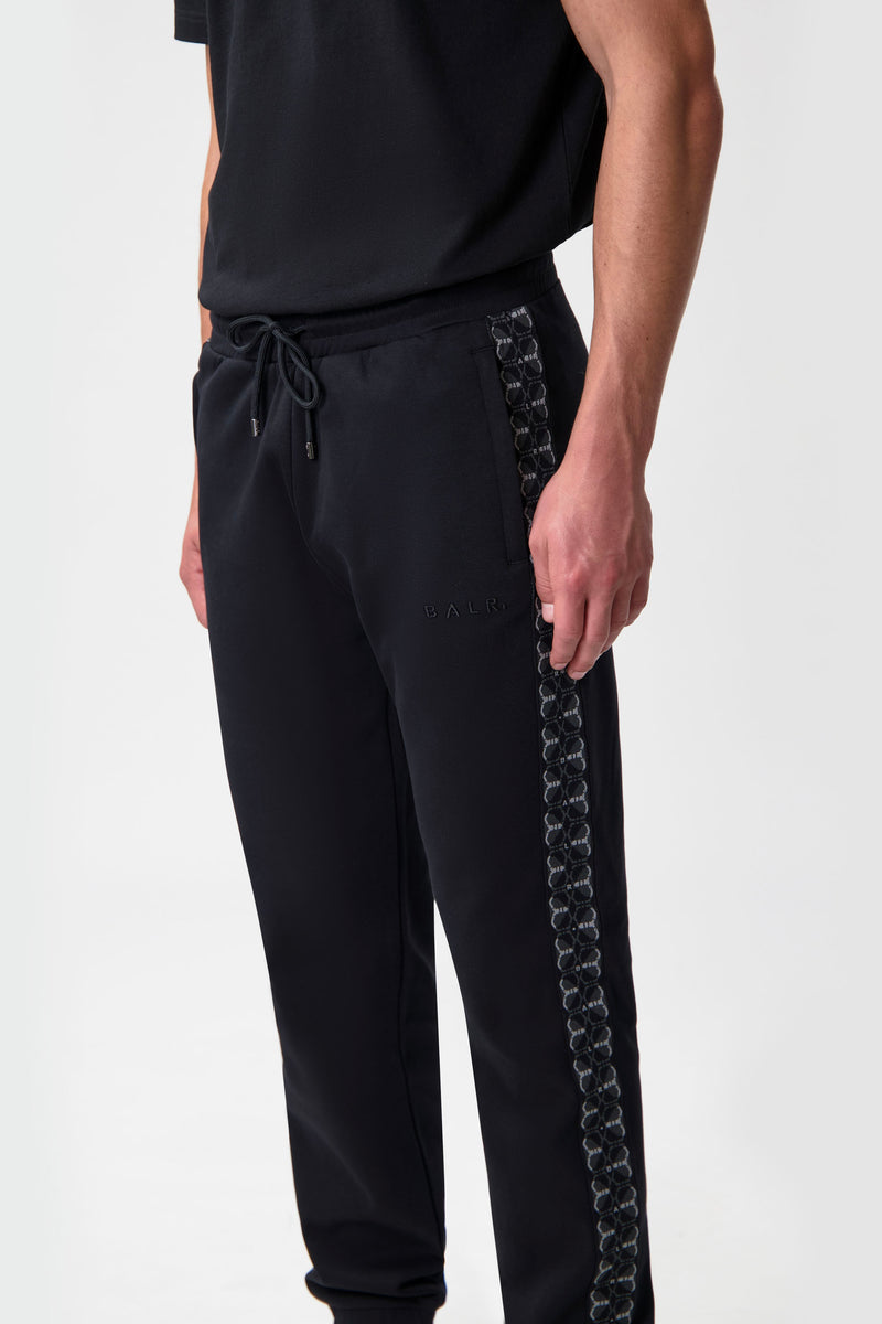 BALR. Monogram Ruban adhésif Regular Fit Track Pantalon noir