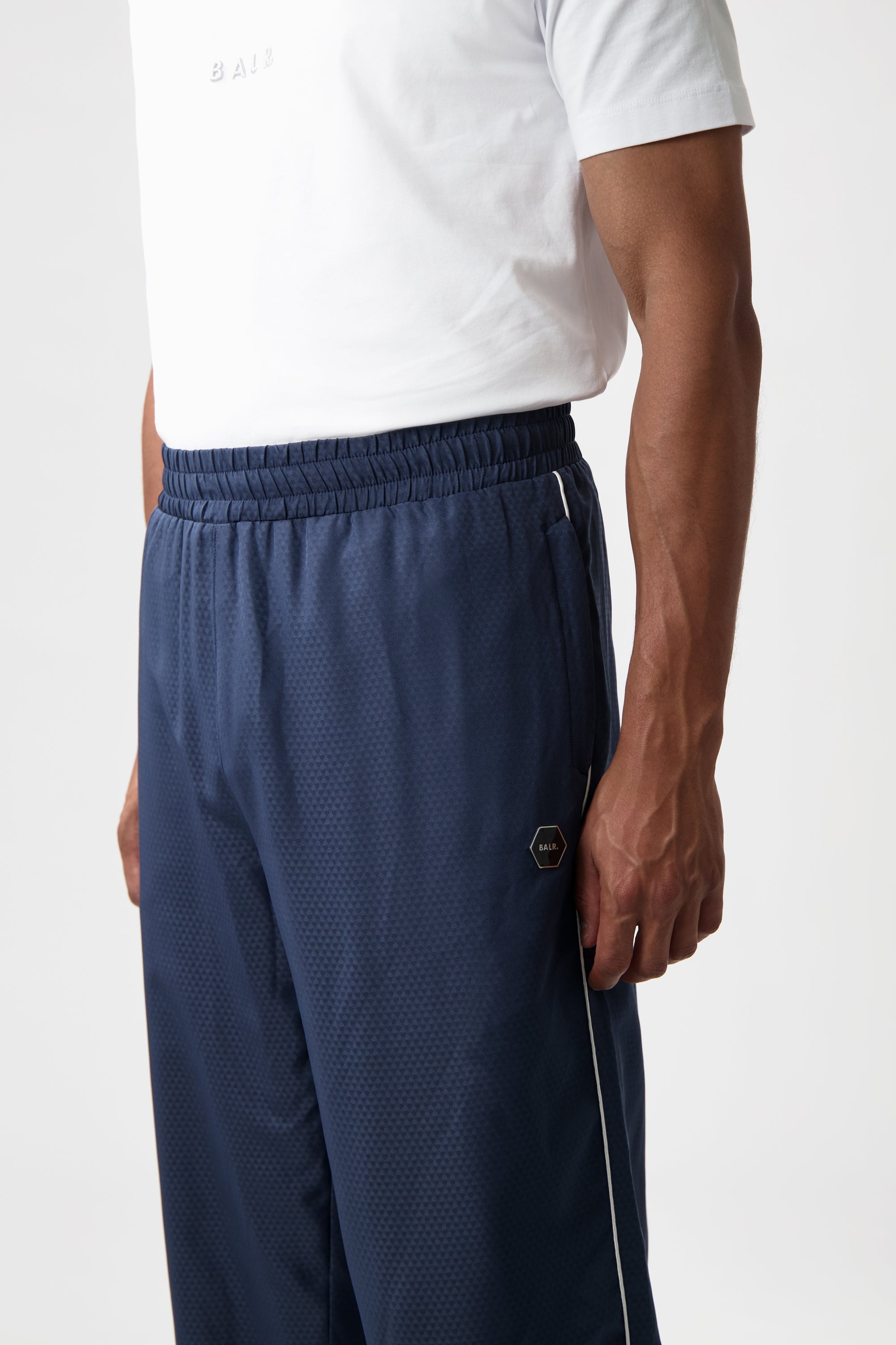 Jacquard Relaxed Track Pantalon spatial marine