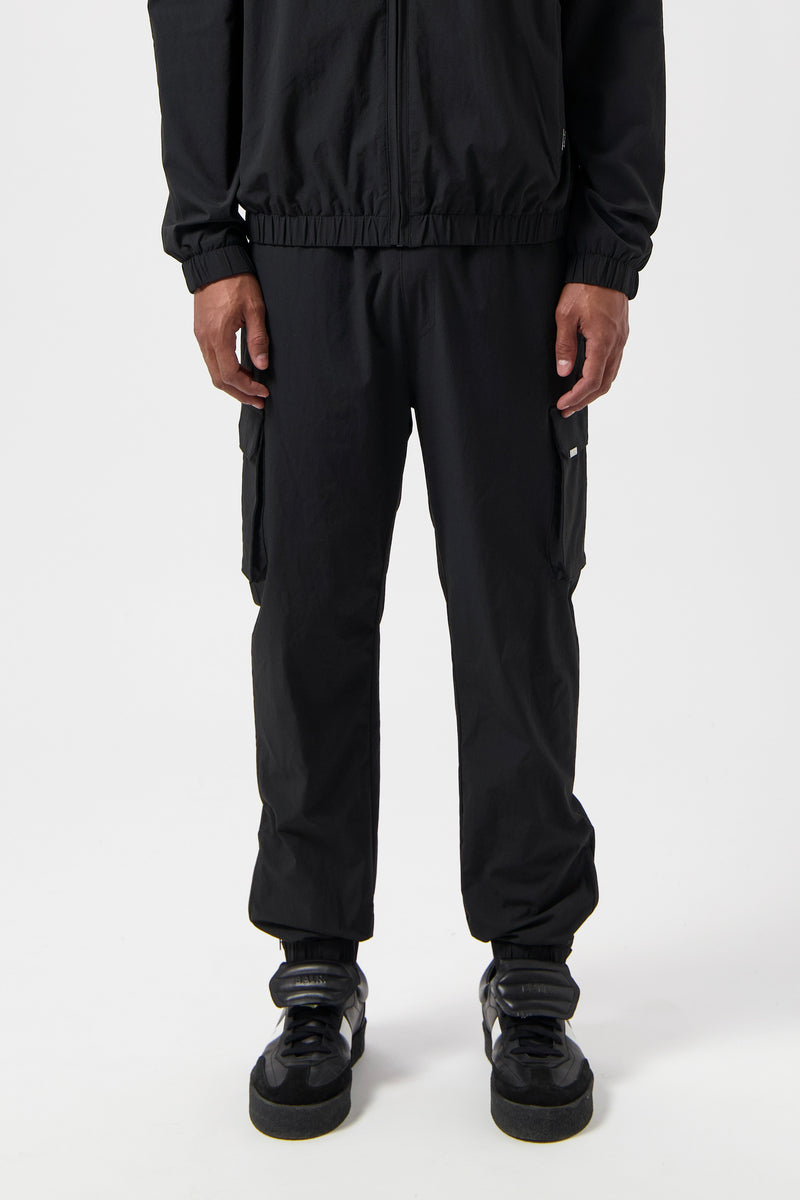 Pantalon Cargo à Revers Tech Jet Black
