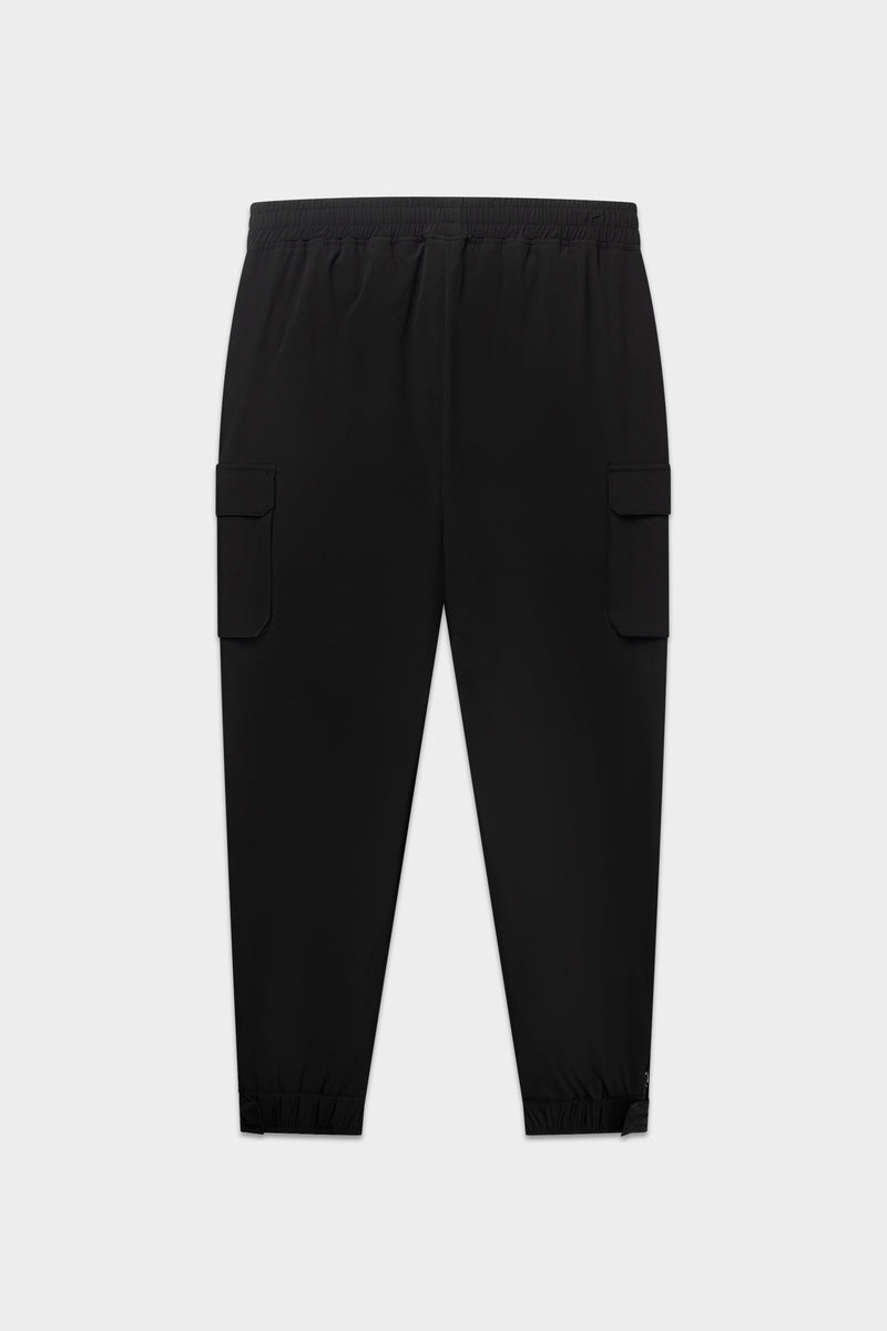 Pantalon Cargo à Revers Tech Jet Black