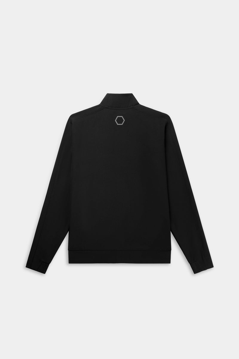 Athletic Slim Fit Track Jacke Jet Black