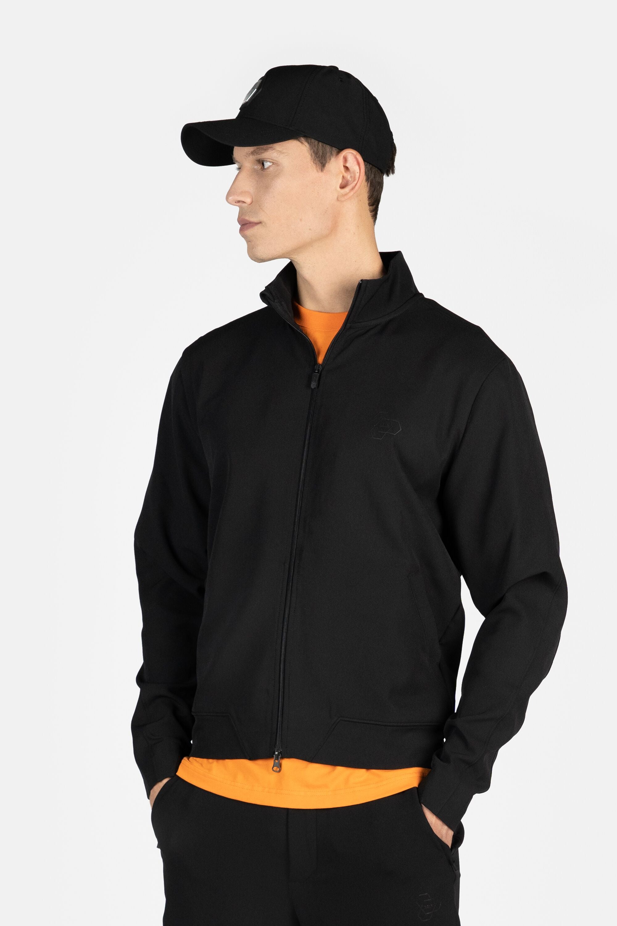 Athletic Slim Fit Chaqueta Jet Black