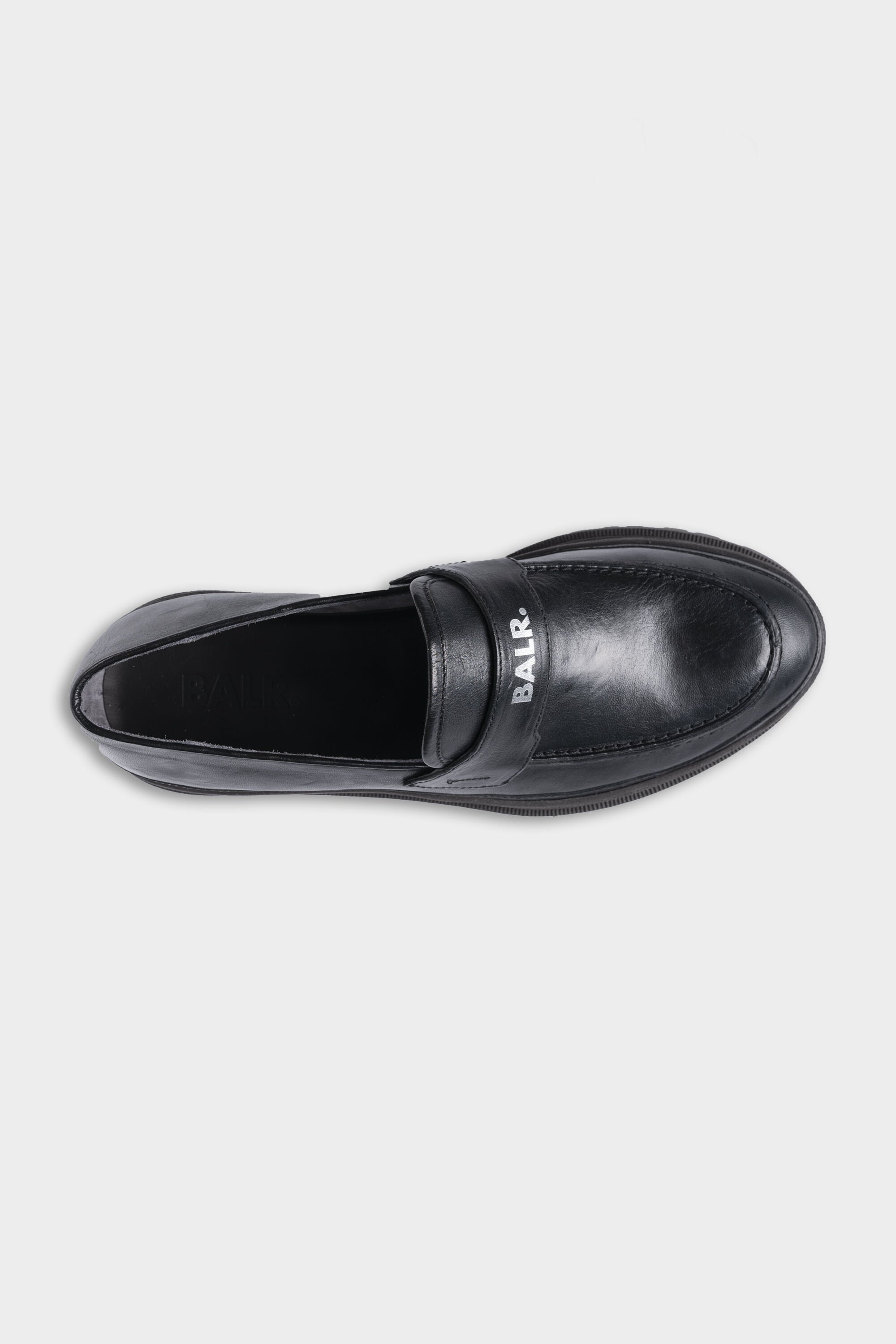 Héroe cuero loafer Jet Black