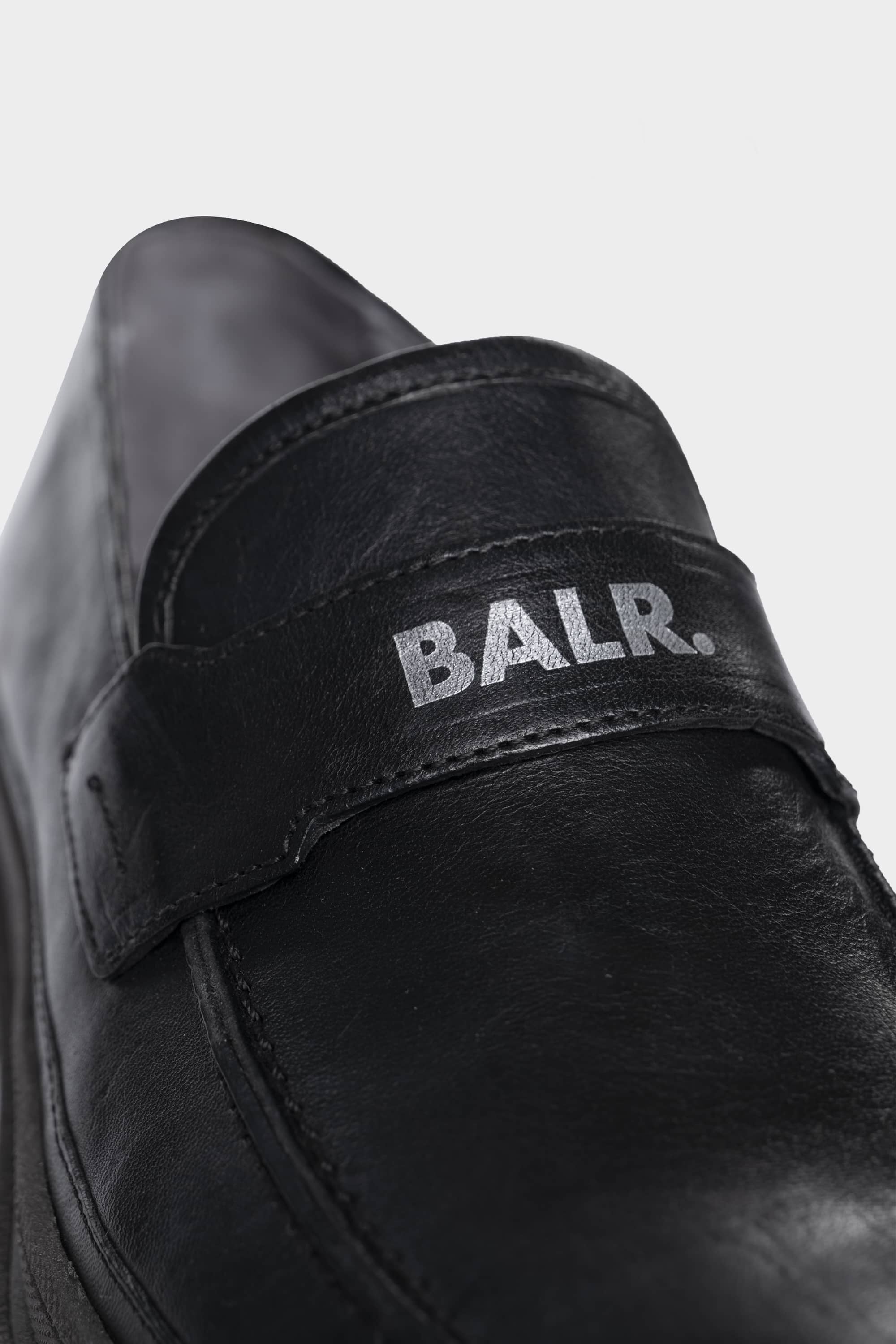 Héroe cuero loafer Jet Black